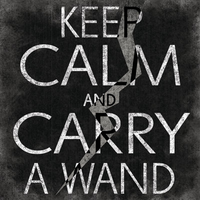 Keep Calm Wand 2 - Wrapped Canvas Print
