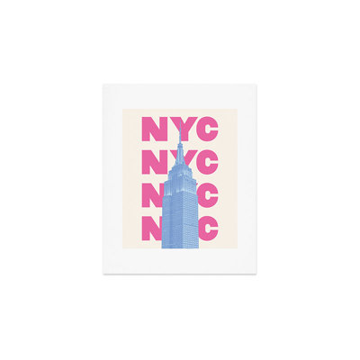 April Lane Art NYC Empire State Building Art Print - Unframed