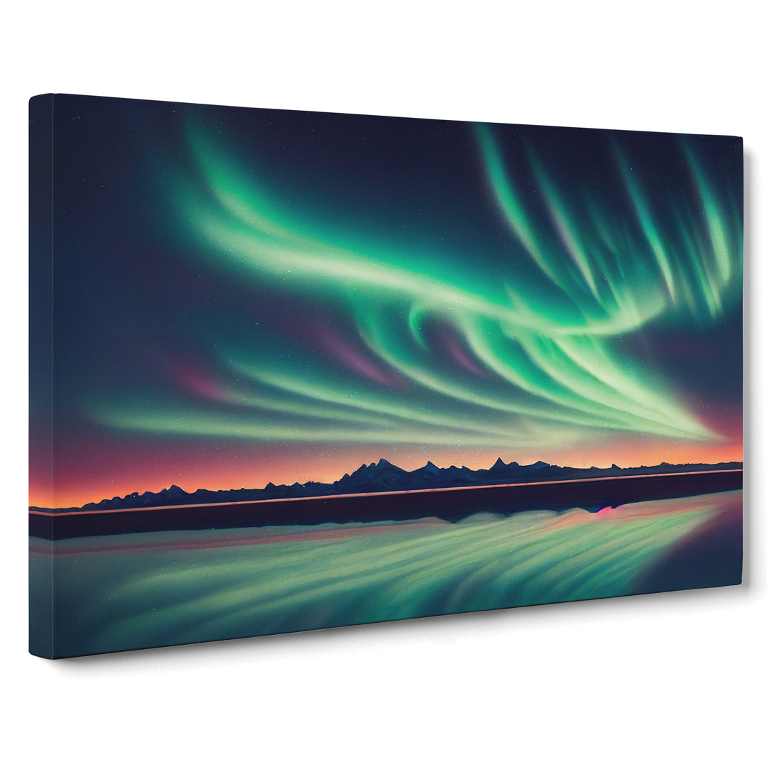 Soothing Aurora Borealis - Wrapped Canvas