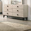 Meuble de chambre à coucher moderne 1 pièce avec commode et commode avec tiroirs-333869673