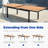 Heck 12 Person Extendable Dinig Set With Teak Tabletop Aluminum Frame, Rattan Hand Woven Chairs With Cushions