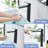 Black Single Hole Modern Bathroom Faucet With Pop Up Drain, Waterfall Design, Handle For Easy Water Control, Matte Finish, Stainless Steel Main Material, Cartridge Valve, Manual Operation Vanity-121720626