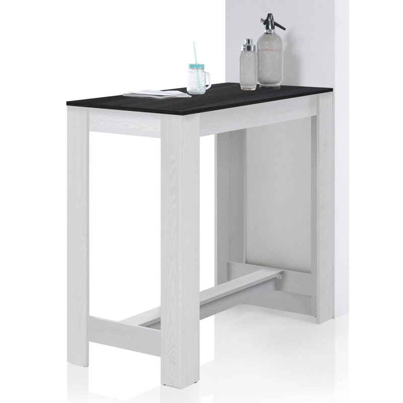 Elorah Dining Table, White, Wenge