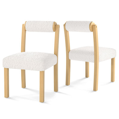 Upholstered Side Chair in White