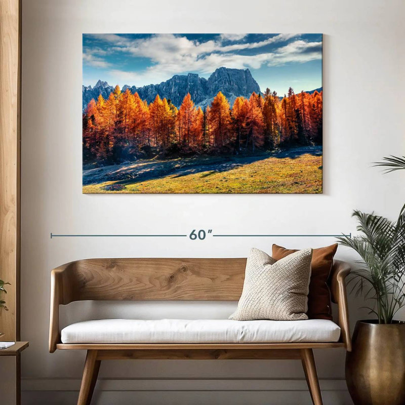 Mélèze d'automne Alvord, H 32 po x l 48 po