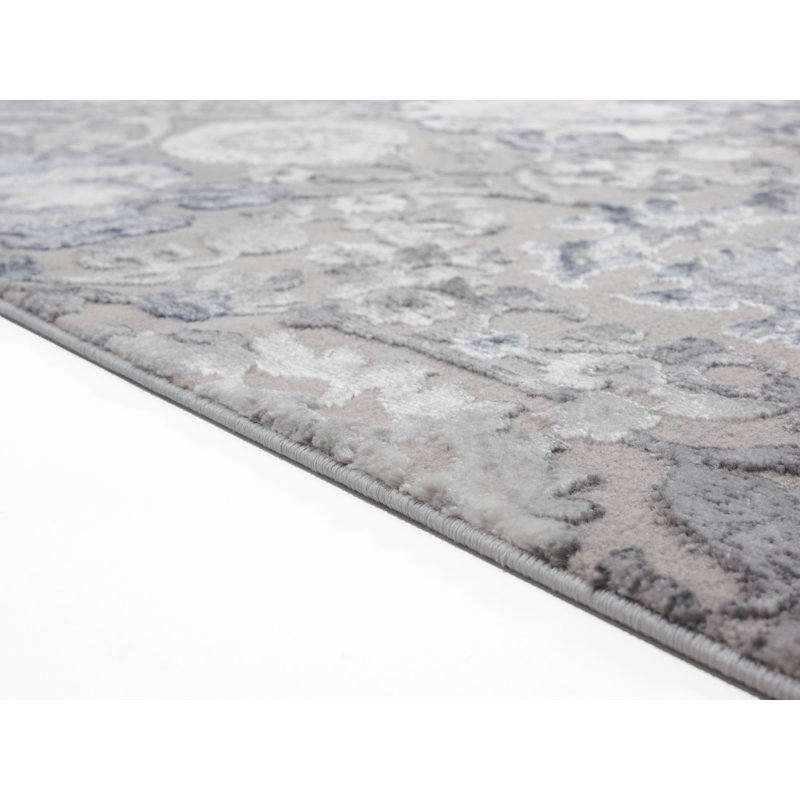 Tapis gris Askov, Rectangle 9 pi 10 po x 13 pi 2 po