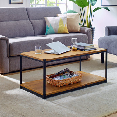 Harless Coffee Table with Storage - Living Room Center Table