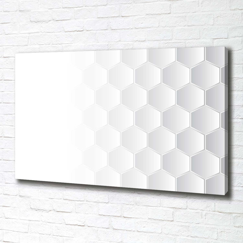Hexagons Background - Wrapped Canvas Print