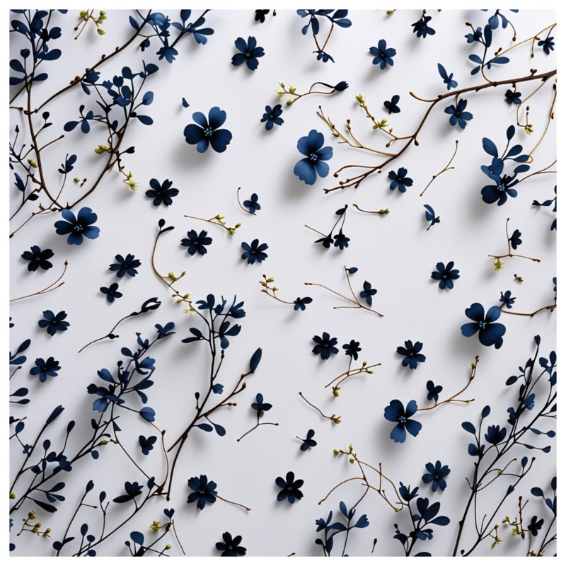 Tapis de bain floral, 24in W x 17in L