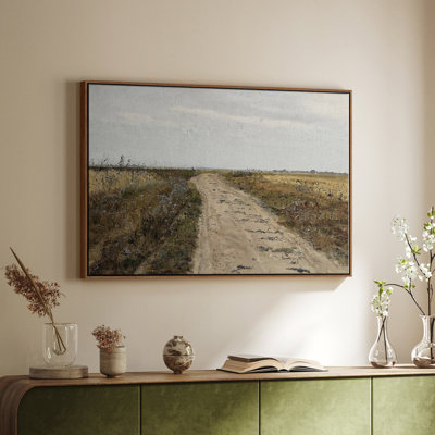 Paysage rétro - IL - Toile tendue avec châssis