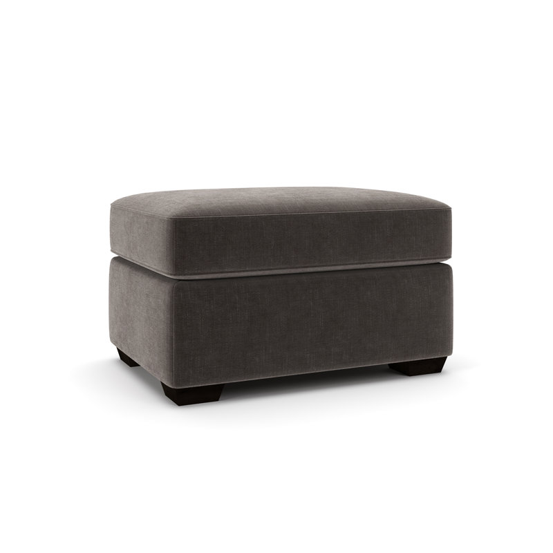 Francesca 32" Ottoman, Andrew Espresso Performance Chenille