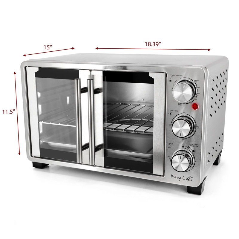 Four grille-pain électrique multifonctionnel avec rôtissoire 25 litres MegaChef