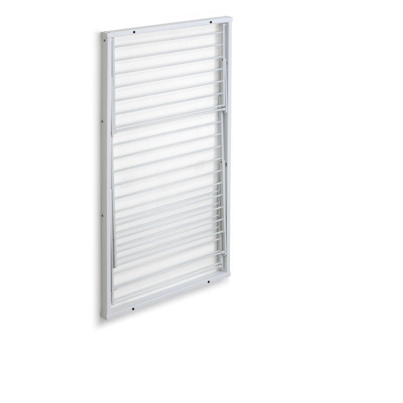 Foldable Wall-Mounted Drying Rack, White