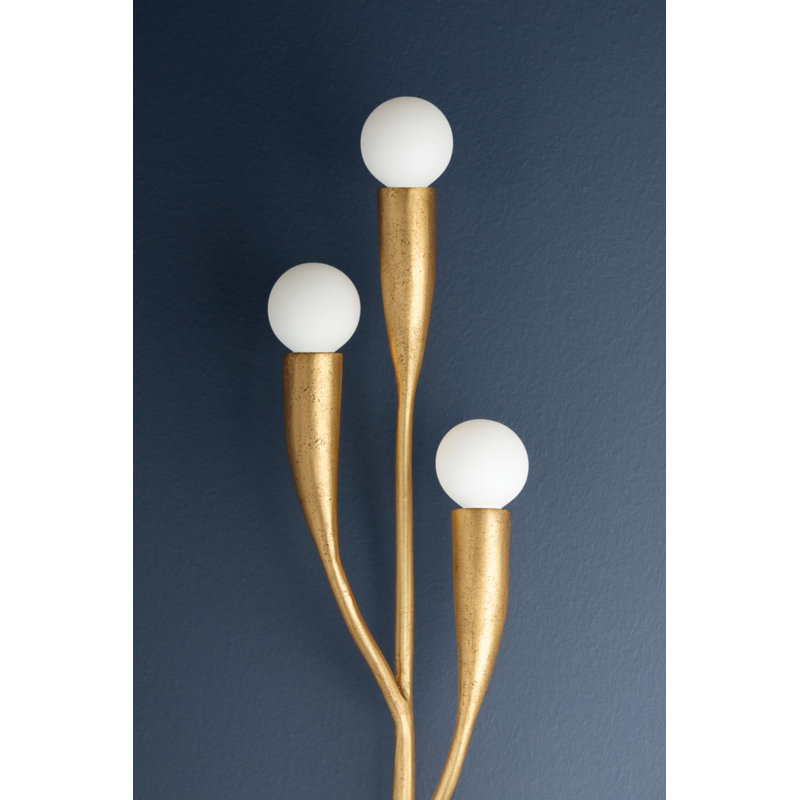 Labra 3 Light Wall Sconce, Vintage Gold Leaf