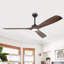 Ventilateur de plafond 60 "à 3 pales avec lumières DEL et télécommande-560736065