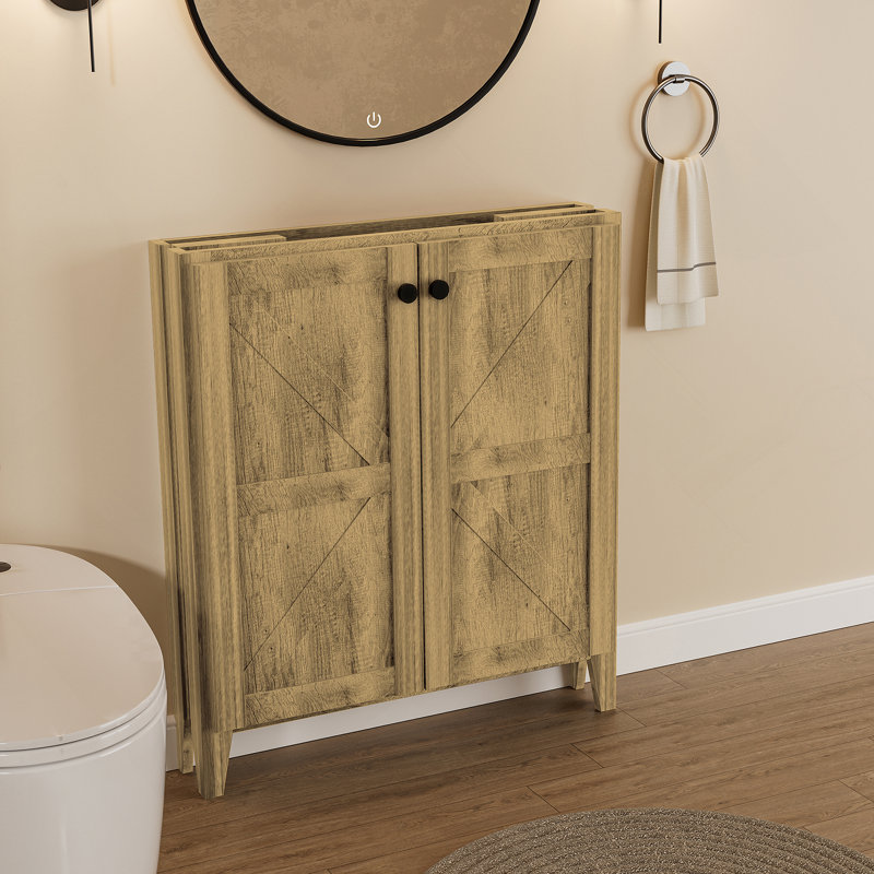 Armoire pliante avec évier en céramique, Gris antique