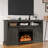 Zhoemi 58'' Media Console With Fireplace-92325310