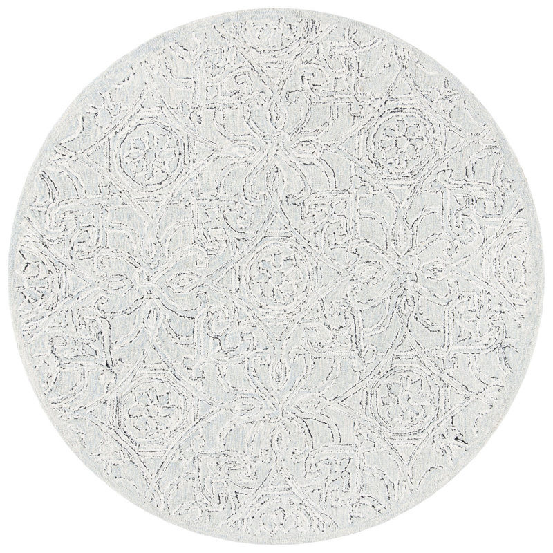 Tapis en laine touffeté à la main Conway, Rond 5 pi