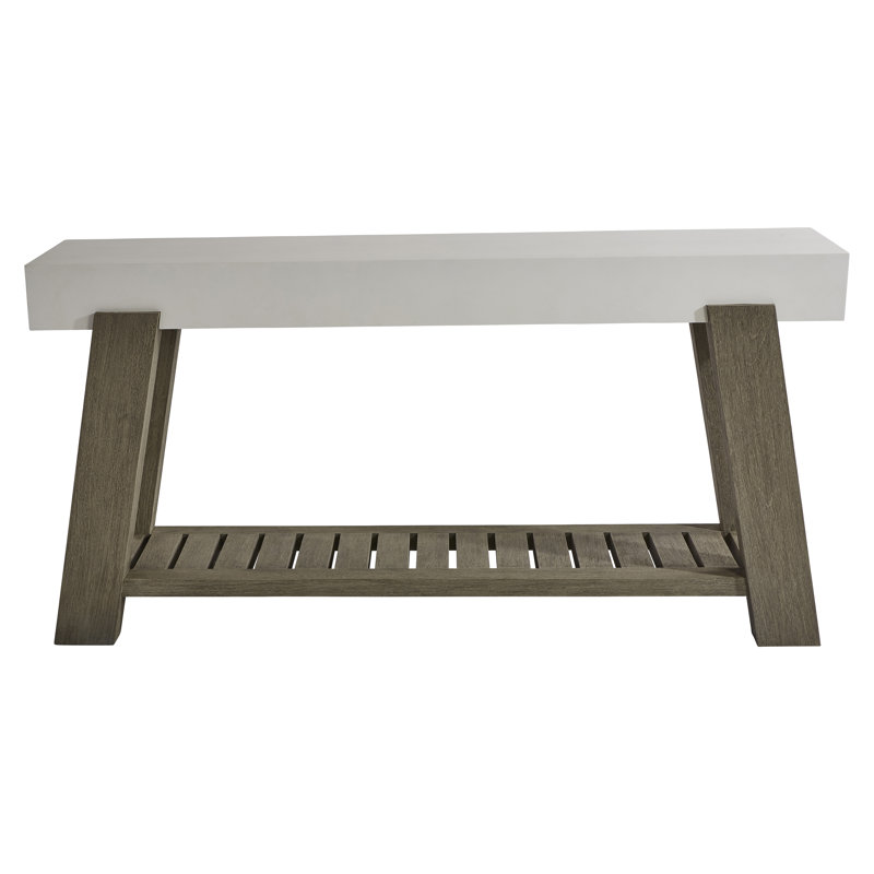 Rochelle Transitional 68'' White Rectangular Console Table with Storage