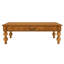 Rectangular Wooden Coffee Table With Storage Drawer, Vintage Cocktail Table With Solid Wood Gourd-Shaped Legs For Living Room,No-Tools Assembly (Natrual)-16590117