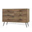 Commode à tiroirs, meuble télé pour commode à tiroirs, commode de rangement pour meubles de chambre à coucher, commode pour chambre à coucher, placard de salon, couloir, noyer rustique