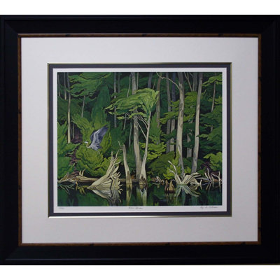 Blue Heron encadré par Aj Casson