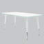 Table rectangulaire d'activités thermofusionnées avec pieds réglables et pivotants standard-113909083-113909074