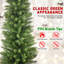 Arbre de Noël 7 pi avec crayon - Arbre mince en PVC avec 469 pointes, conception compacte, support en métal stable, pour petits espaces et coins-377500597