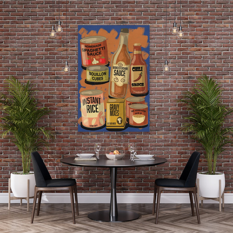 Kitchen Classic Colorful Retro Wall Art Print by Nicholas - Wrapped Canvas Print, 152.4cm H x 101.6cm W