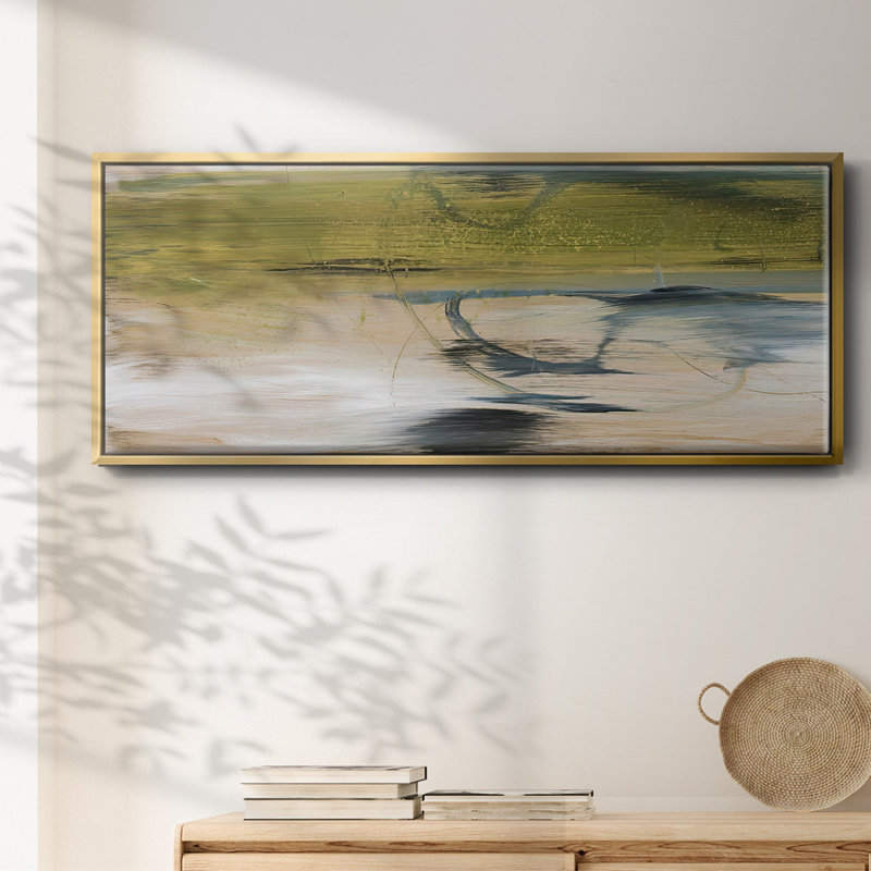 Aquatic Reflections II - toile encadrée, H 8 po x l 20 po