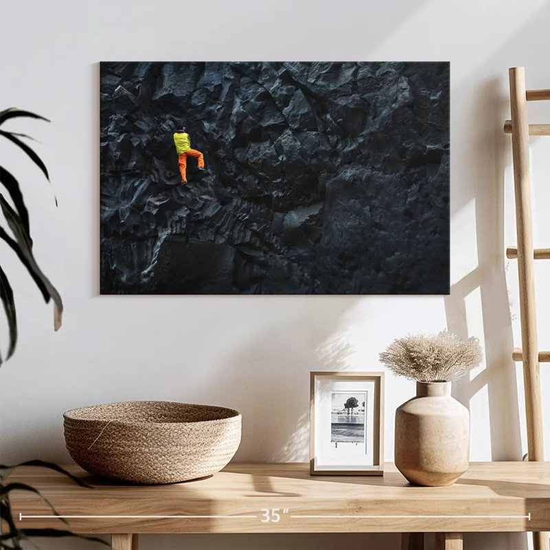 Senne Dark Rock Climbing, 16" H x 24" W