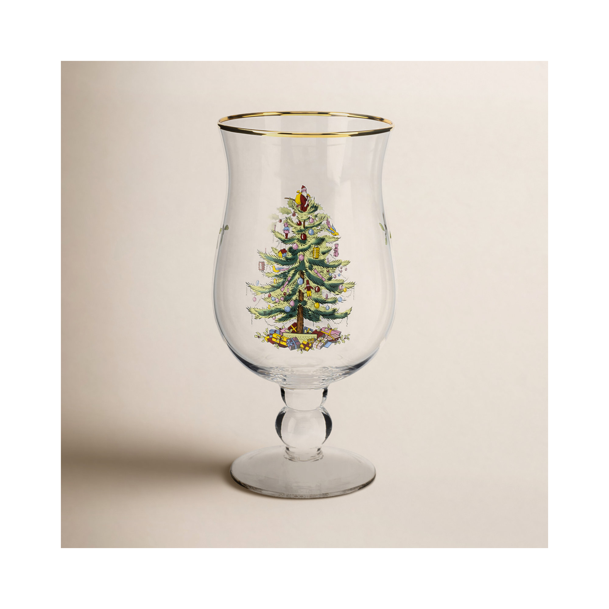 Spode Christmas Tree Tulip Glasses