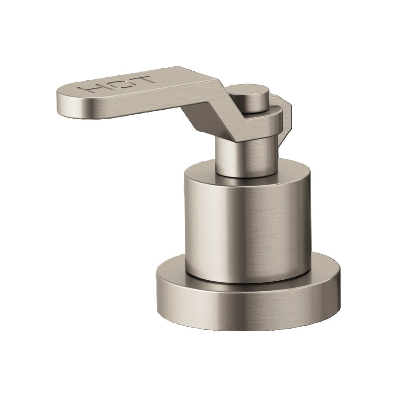 Litze® Roman Tub Faucet, Industrial Lever, Luxe Nickel