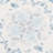 8' X 10' TPE Non-slip Bottom, Imitation Cashmere Floral Pattern Area Rug,Dusty Blue-250160678-246896512