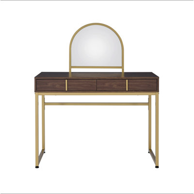 Coleen Vanity Desk W/Mirror & Jewelry Tray