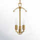 3 Light Metal Dimmable Bell Chandelier