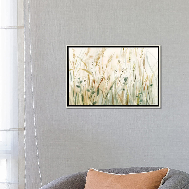«In the Meadow», reproduction d'art sur toile encadrée, H 18 po x l 26 po, Reproduction encadrée sans passe-partout