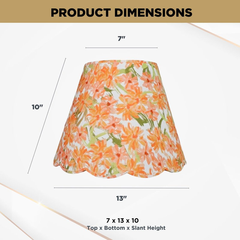 10 in. H Fabric Empire Lamp Shade