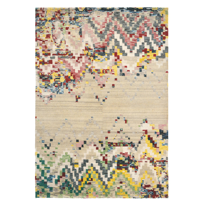Yeti Abstract Area Rug, Rectangle 6'7" x 9'8"