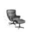 Watseka Upholstered Swivel Armchair with Footstool-2028972431