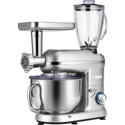 6 QT. 6 Speed 3 in 1 Multifunctional Stand Mixer with Meat Grinder and Juice Blender