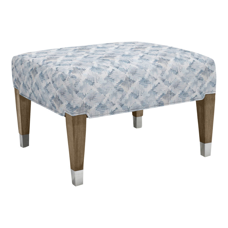 James By Thom Filicia Ottoman, Tuck Graphite, Hampton, No