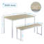 Ensemble de table de salle à manger 3 pièces andresha-398662072-398662087-398662086