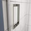Porte coulissante en verre trempé 5/8 po pour douche avec construction stable-121585611