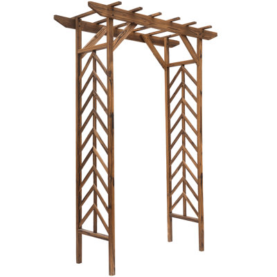 Treillis de jardin en bois Outsunny