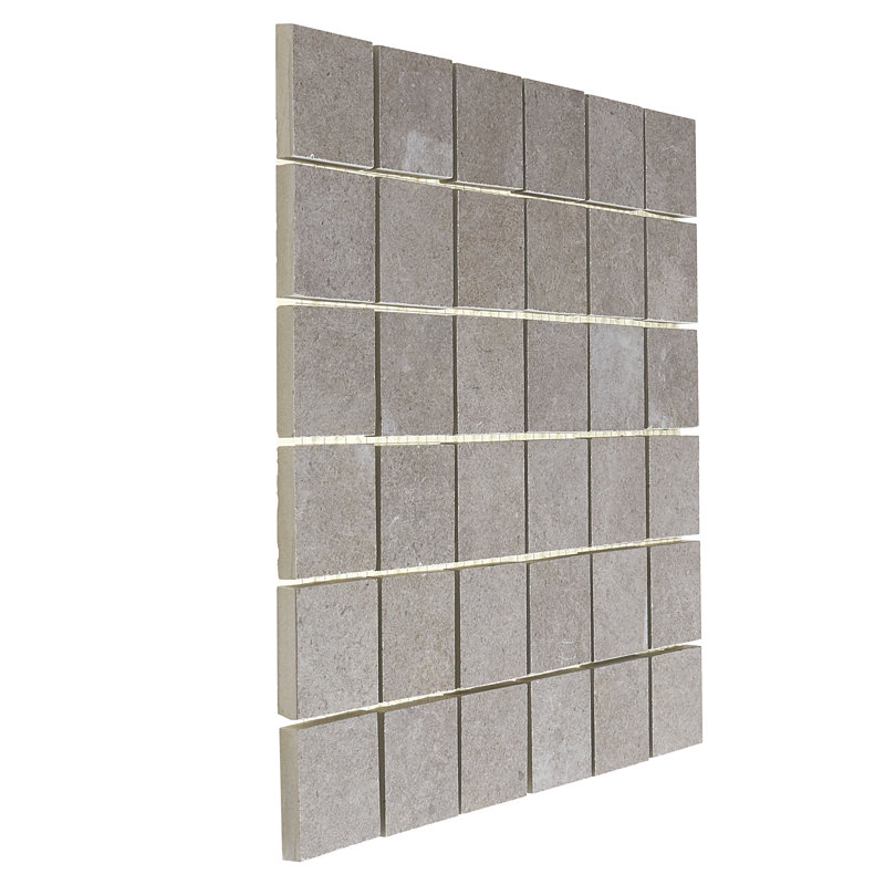 Haut Monde 2" x 2" Ceramic Mosaic Tile, Elite Gray