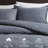 Mckenzie Blue Oversized Cozy 100% Cotton Twill Washed 2-Piece Twin/Twin XL Comforter Set-114516899-114516902