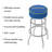 Swivel Upholstered Counter Stool with Steel Frame