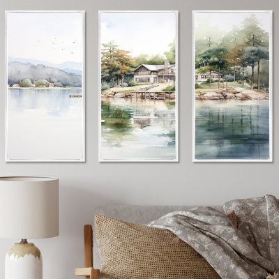 Ensemble d'art mural Lake House