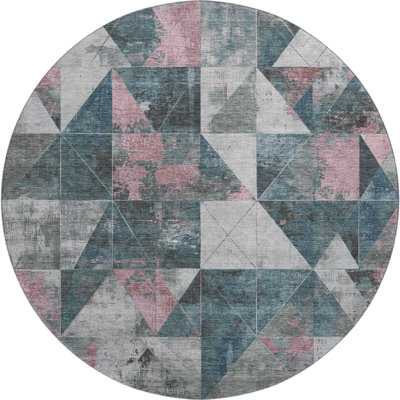 Premium Machine Washable Fairwood AMF1888 Geometric Rug